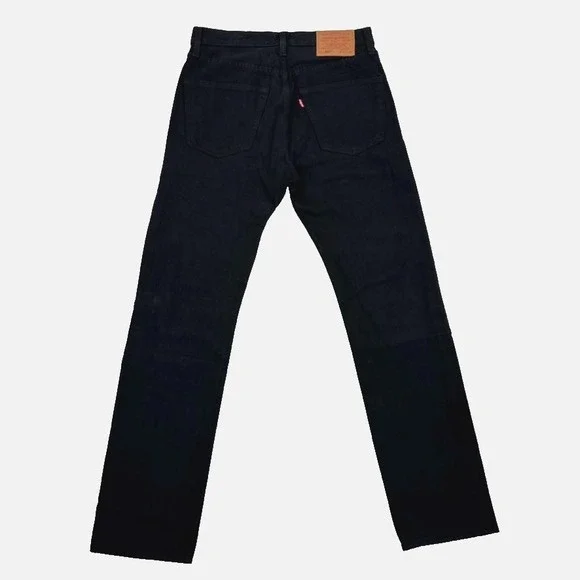 Levi's 501 Straight Leg Jeans Mens 31X32 Black Denim Button Fly Reclaimed NWT - Picture 5 of 16